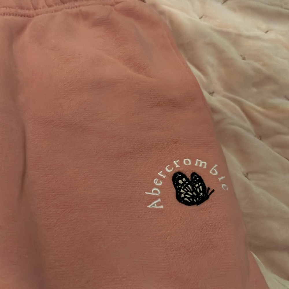 Abercrombie kids sweatpants pink 11/12 good condition